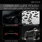BEYSIC Car Care Carnauba Wax Polish India’s 1st Aerosol Based Car Total Exterior Detailer Spray For Deep Wet Shine, Ultra Drip Gloss & Long-Lasting Paint Protection For All Car Paint Colours 400ML - Image 3