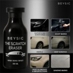BEYSIC Car Scratch Remover | Professional Paint Restorer & Polishing Compound | Removes Scratches in 30 Seconds | With Microfiber Cloth | For All Vehicle & Car Colors | 300ML - Image 2
