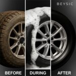 BEYSIC Car Tyre & Wheel Polish | India’s 1st Aerosol Based Conditioner | Ultra Shine & Wet Look Finish | UV Protection, Non-Greasy Silicone Formula | One-Step Rubber & Vinyl Protectant for Cars 300ML - Image 3