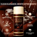 BEYSIC Car Care Interior Cleaner | Upholstery Foam Cleaning Spray for Leather Seats, Dashboard, Mats, Steering, and Roof Liners | Removes Tough Stains & Dirt | Polishes & Protects All Surfaces 400ML - Image 5